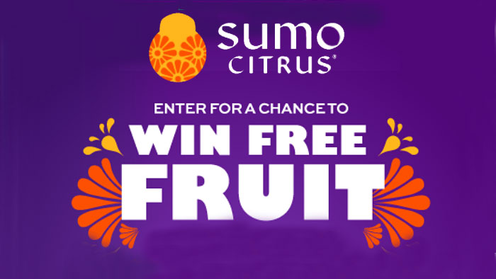 The Sumo Citrus December Win Fruit for The Season Sweepstakes