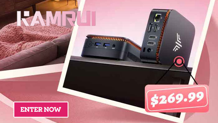 Valentine's Day Giveaway! Win a KAMRUI E1 Mini PC ($269)