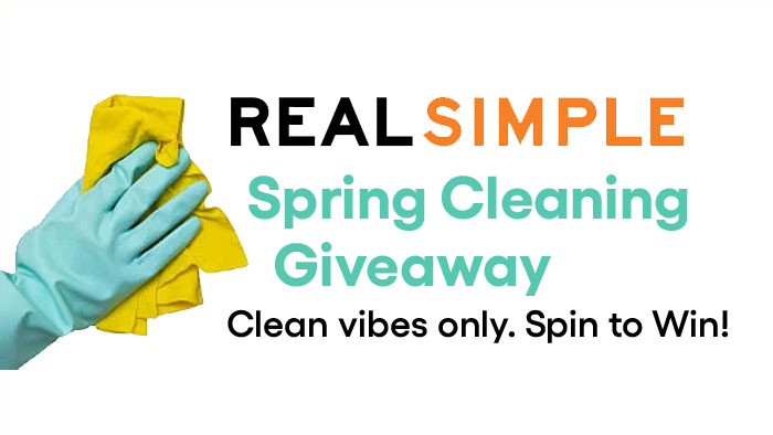 Real Simple Spring Cleaning Giveaway - Spin to Win