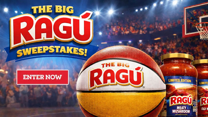 Donte DiVincenzo (a.k.a. The Big RAGU) is serving up a special giveaway with a LIMITED-EDITION 66oz RAGÚ jar or a signed basketball from the legend himself. Want to score big? Enter the The BIG RAGÚ Sweepstakes for your chance to win