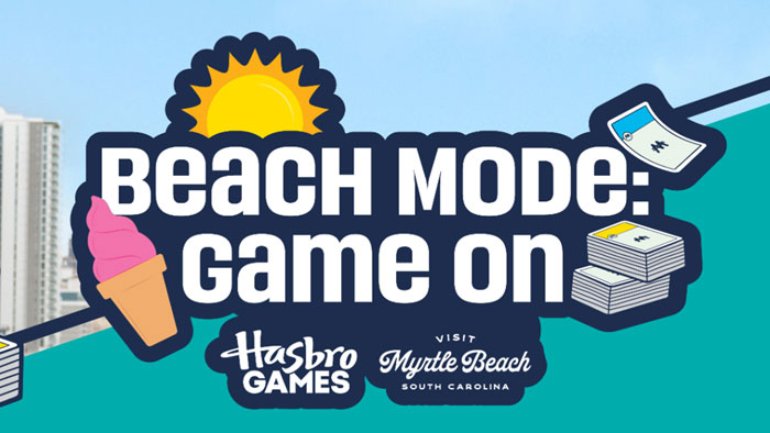 Enter the Visit Myrtle Beach & Hasbro Games Sweepstakes daily for a chance to Win The Ultimate Family Vacation!