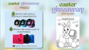 TickTalk Kids GPS Smartwatch Easter Giveaway (13 Winners)