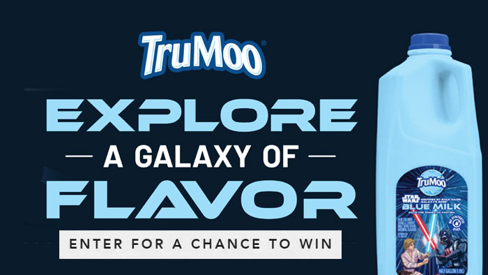 TruMoo StarWars Blue Milk Instant Win Game and Sweepstakes (299 Prizes)