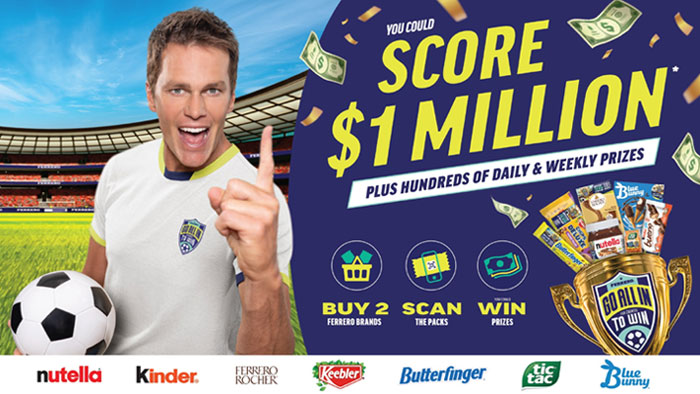 Ferrero’s “Go All In” Instant Win Sweepstakes ($1 Million Grand Prize)