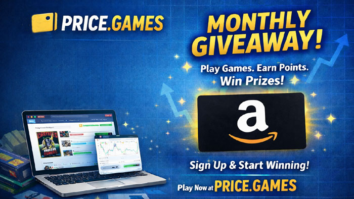 Play Games, Win Amazon Gift Cards @ Price.Games