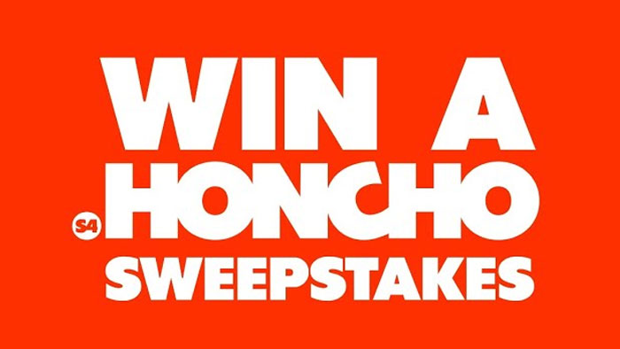Win an S4 Honcho Motorcycle Sweepstakes