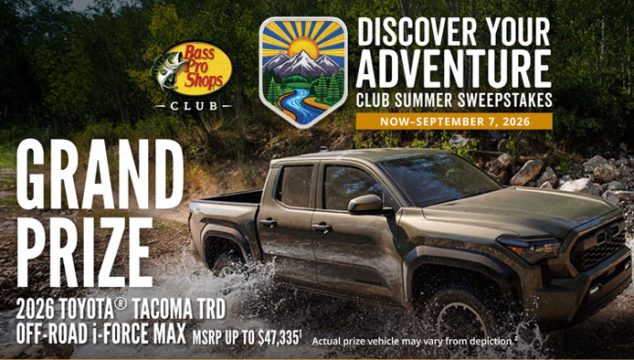 Cabela's and Bass Pro Shops Discover Your Adventure CLUB Summer Sweepstakes