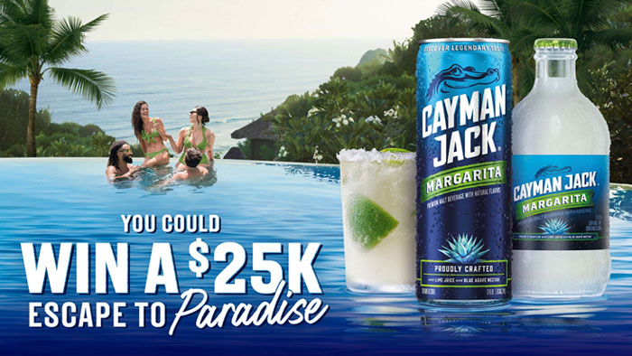 Cayman Jack Escape-to-Paradise $25,000 Sweepstakes
