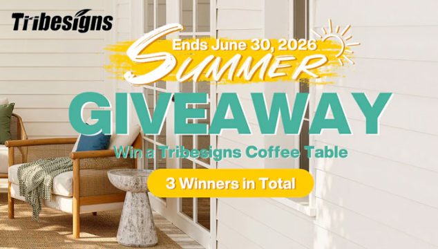 Tribesigns Summer Coffee Table Giveaway (3 Winners)