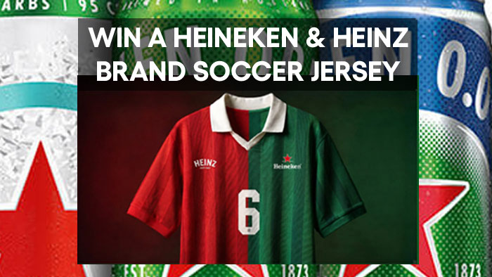 Heineken Heinz Soccer Jersey Instant Win Game & Sweepstakes (100 Prizes)