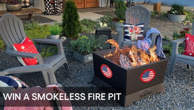 Enter for your chance to win The LIMITED EDITION American Flag Medallion Smokeless Square Patio Fire Pit. Just in time for patriotic backyard BBQs, this 28" Square Mammoth Smokeless Patio Fire Pit is the first of its kind. Enter the giveaway and be the first to own this Flag Medallion Fire Pit.