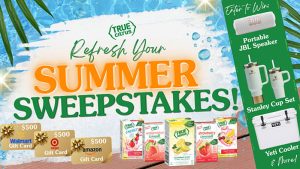 Enter for your chance to win the Ultimate Summer Refresh package from True Citrus that includes everything you need for your most refreshing summer yet. #TCRefreshYourSummer Whether you're headed to the beach, the pool, a backyard BBQ, or on a road trip, True Citrus is coming with you. Enter today for your chance to win the ultimate summer prize package.