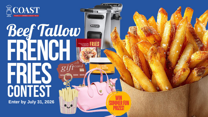 Coast Packing’s Beef Tallow French Fries Contest #BeefTallowFrenchFries Coast Packing’s Beef Tallow French Fries Contest #BeefTallowFrenchFries