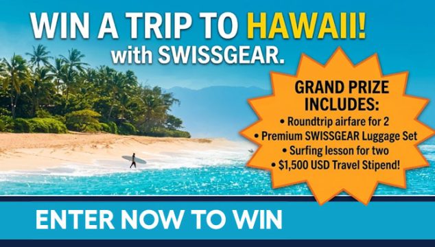 Swiss Gear Win a Trip to Hawaii Giveaway
