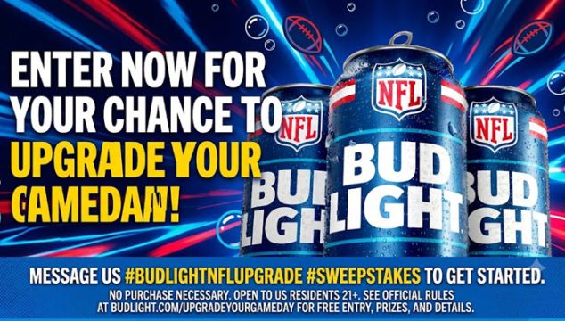 Bud Light X NFL Upgrade Your Game Day Instant Win Game (11,200 Prizes)
