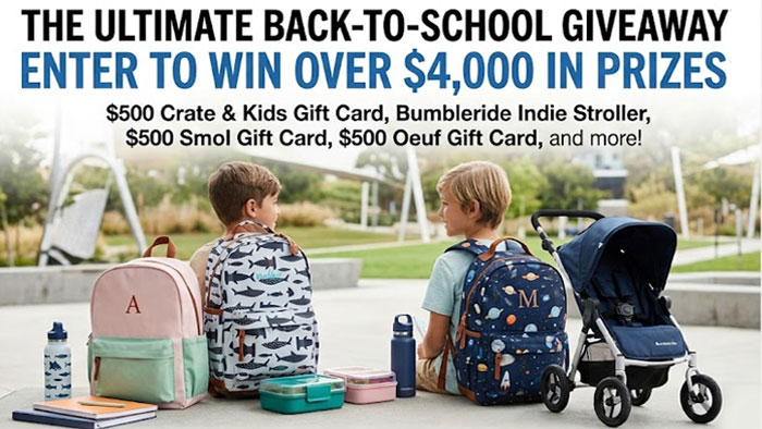 Crate & Barrel $4,000 Back-to-School Giveaway