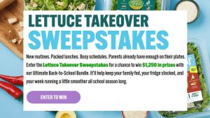 Little Leaf Farms Lettuce Takeover Sweepstakes