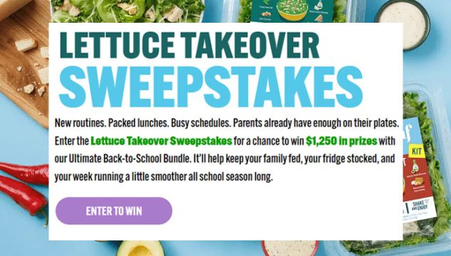 Little Leaf Farms Lettuce Takeover Sweepstakes