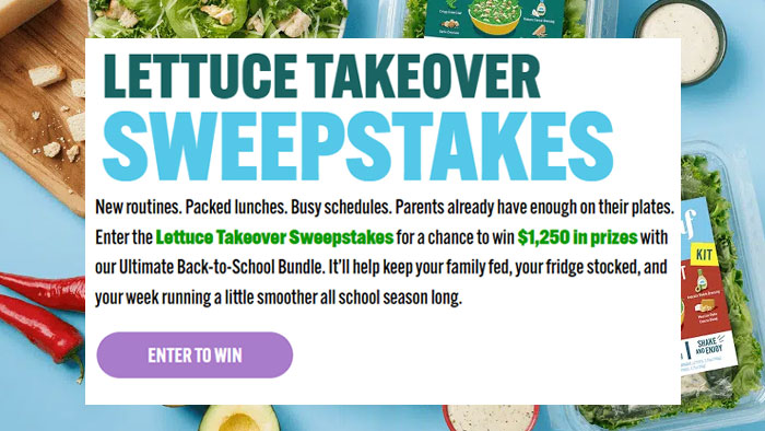 Little Leaf Farms Lettuce Takeover Sweepstakes