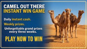 Camel Out There Instant Win Game (Daily Winners)