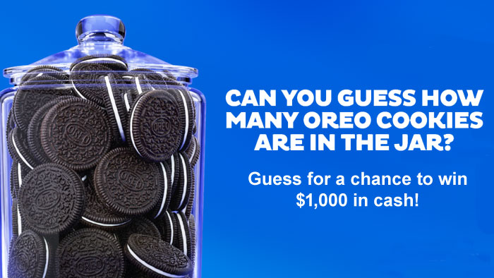 OREO Guess How Many Cookie Jar Sweepstakes