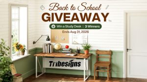Tribesigns Back to School Office Desk Giveaway (3 Winners)