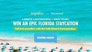 Brightline Margaritaville Margaritaville Hollywood Beach Resort Sweepstakes