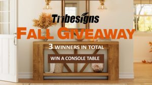 Tribesigns Fall Console Table Giveaway (3 Winners)