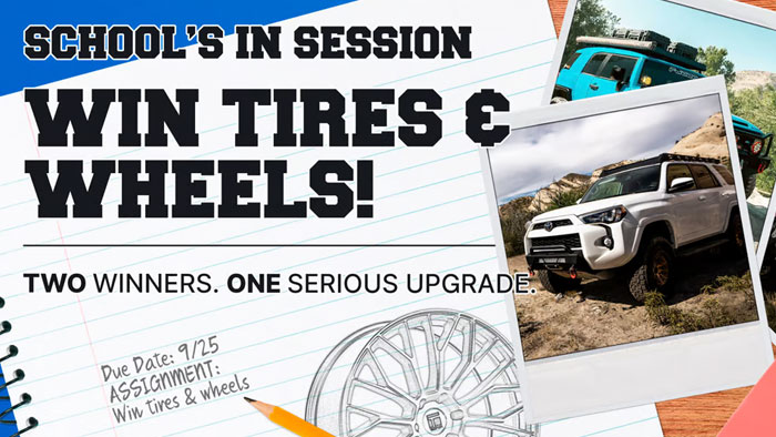 Tire Agent School’s In Session New Tires Sweepstakes