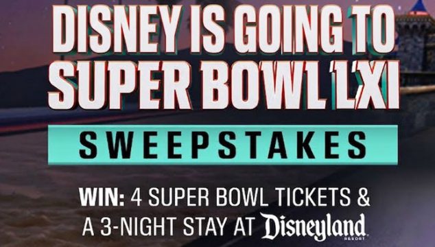 Disney ESPN We're Going to Super Bowl LXI Sweepstakes