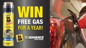 Fix-a-Flat x Advance Auto Parts Free Gas for a Year Sweepstakes