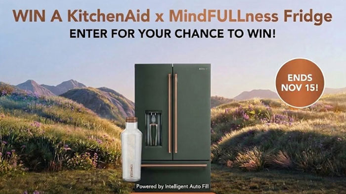 KitchenAid x Corkcicle MindFULLness Fridge Sweepstakes