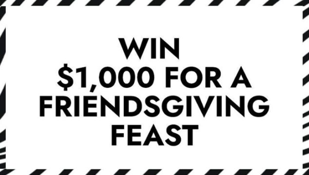 White Claw Wednesday Shore Club Friendsgiving Sweepstakes $1,000 Cash Prizes
