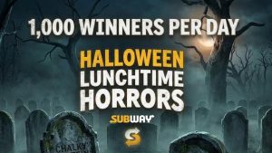 Subway Lunchtime Horrors Sweepstakes (1,000 Winners Per Day)