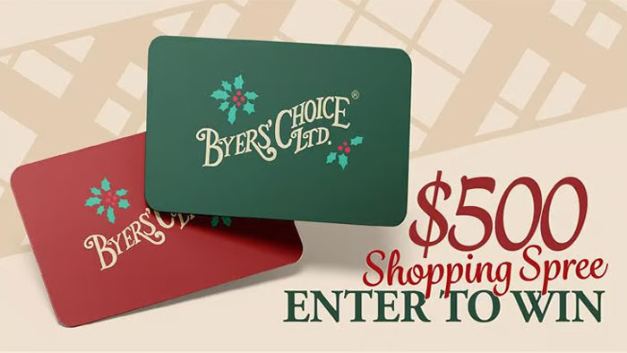 Byers' Choice $500 Shopping Spree Giveaway