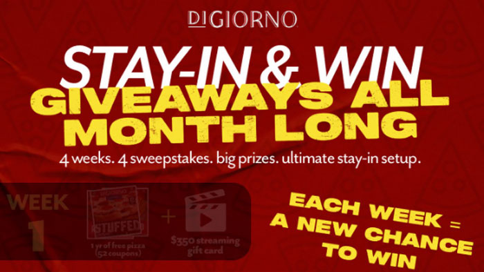 DiGiorno National Pizza Month Week 2 Sweepstakes
