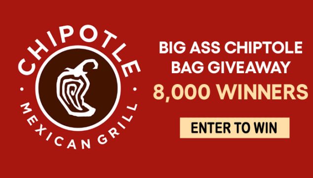Big Ass Chipotle Bag Giveaway (8,000 Winners)