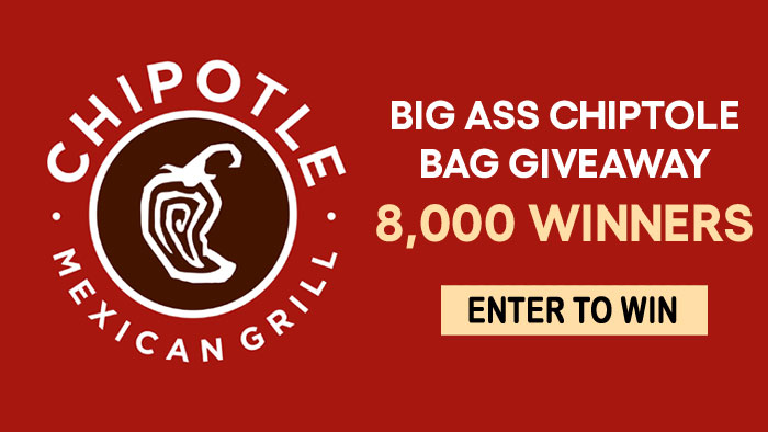 Big Ass Chipotle Bag Giveaway (8,000 Winners)