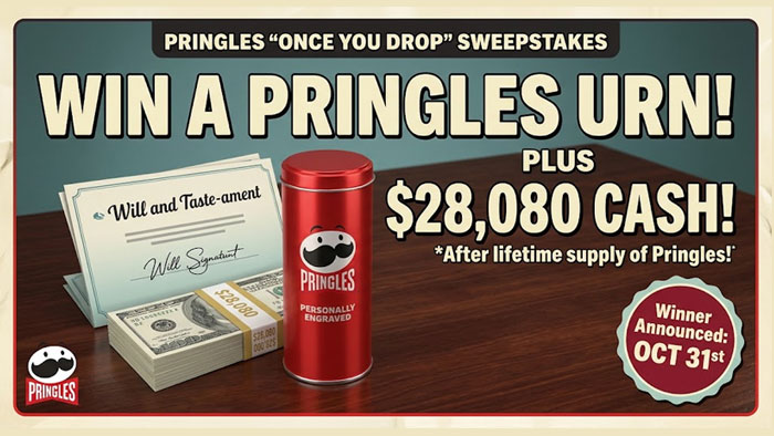 Pringles Once You Drop Sweepstakes ($28k Prize)