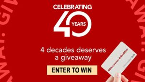Office Depot Turns 40 Giveaways (40 Winners Per Week)