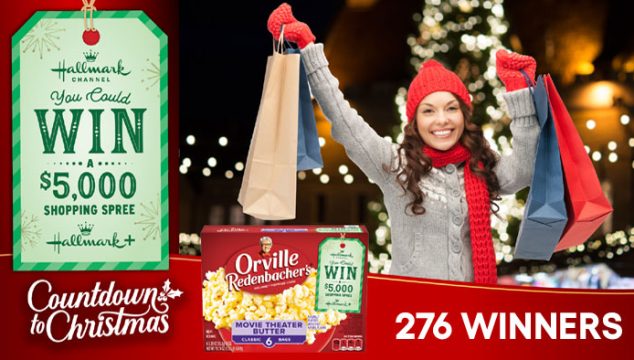 Hallmark & Orville Redenbacher Snack Watch and Win Sweepstakes (276 Prizes)